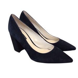 Nine West Black Suede Cara Pump Size 7.5